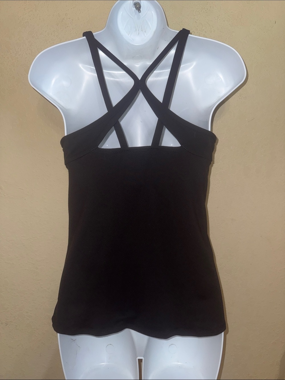 lululemon athletica Black Strappy Crossback Camisole